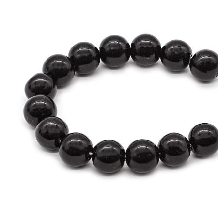 Бусины пластиковые, 'жемчуг', цветные, круглые, 10мм, 25(+/-3)гр, Astra&Craft (046 NL черный)