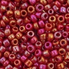 Бисер, (стекло), 11/0, упак./20 гр., Astra&Craft (405 красный/непрозр.радужный)
