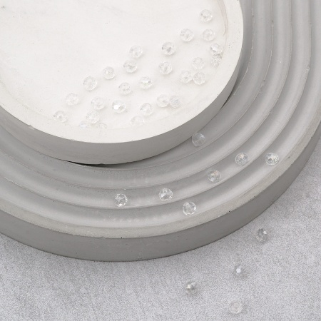 Бусины стеклянные 3*4мм, 40шт/упак Astra&Craft (849 прозрачный АВ)