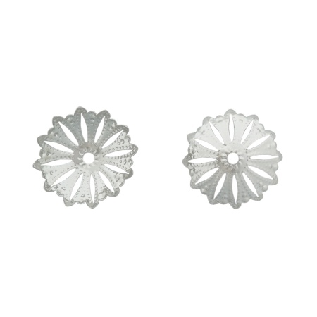 Шапочка для бусин 4AR208, 22мм 20шт/упак, Astra&Craft (Никель)