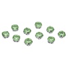 РЦ016НН8 Хрустальные стразы в цапах круглой формы, светло-зеленый 8 мм, 10 шт. Astra&Craft