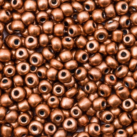 Бисер, (стекло), 11/0, упак./20 гр., Astra&Craft (579 медный/непрозрачный,металлик)