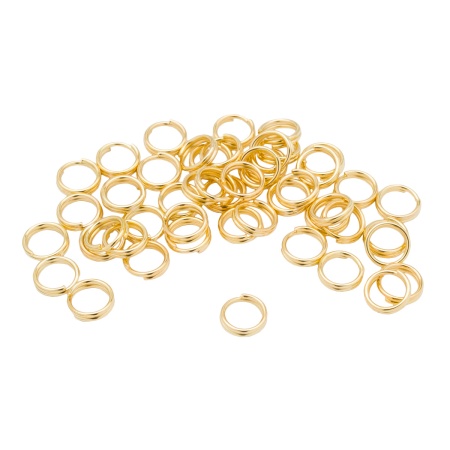 4AR253/254 Кольцо соединительное двойное, 6мм, 50шт/упак, Astra&Craft (Золото)