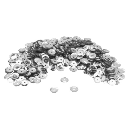 Пайетки граненые, 6 мм, упак./10 гр., Astra&Craft (1 серебро)