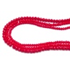Бусины стеклянные на нитке, граненые, рондели, 3 нити длиной 38(+/-1)см микс 2.3.4мм, Astra&Craft (71 красный)