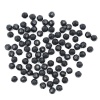 2023 Бусины пластиковые, акрил, прозрач. в цвете, граненые круглые, 8мм, 25гр, Astra&Craft (90 черный)