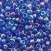 Бисер, (стекло), 11/0, упак./20 гр., Astra&Craft (168В лазурный/прозрачный, радужный)