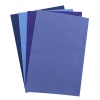 Фетр листовой мягкий ассорти, 1.0мм, 20х30см, 4шт/упак, Astra&Craft (4 синий,голубой,фиолетовый,джинсовый)