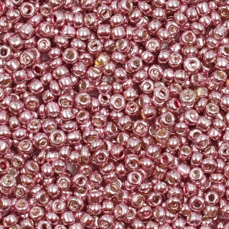 Бисер, (стекло), 11/0, упак./20 гр., Astra&Craft (1110 розовый/глянцевое покрытие)