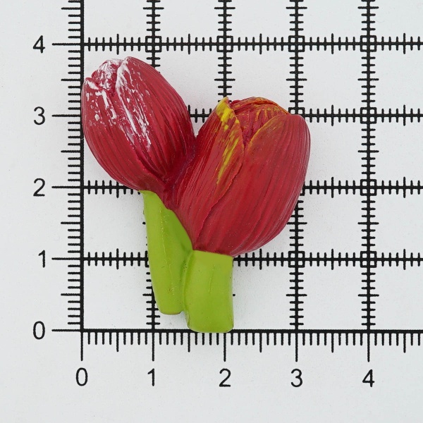 LR15-4624 Декор для рукоделия 'Тюльпан', красный, 4 шт/упак