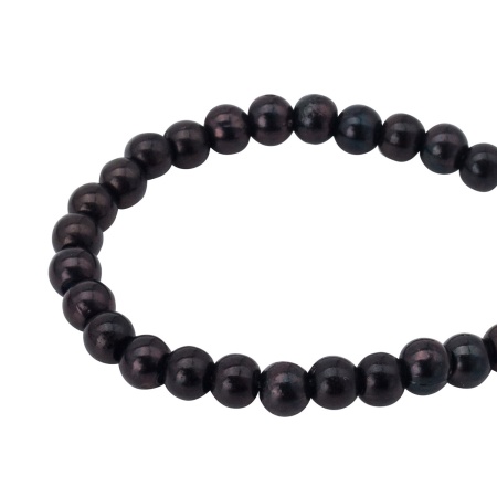 Бусины пластиковые, 'жемчуг', цветные, круглые, 4мм, 25гр, Astra&Craft (т.коричневый)