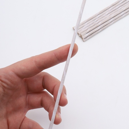 Проволока флористическая, бумажная оплетка, 3 мм*60 см, 10 шт. Astra&Craft (белый)