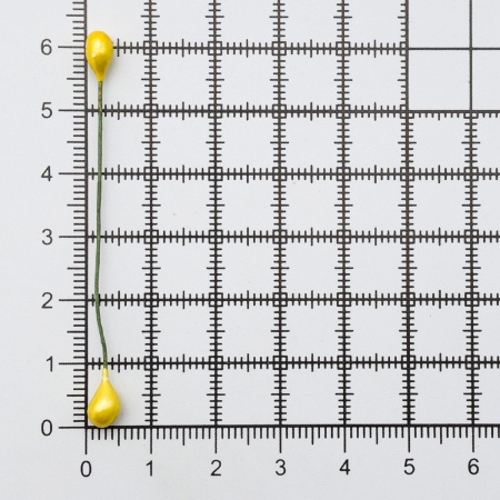 AR561 Тычинки для искусственных цветов 0,5*6см (вес 50гр +/-3 гр) 125шт/упак (желтый)