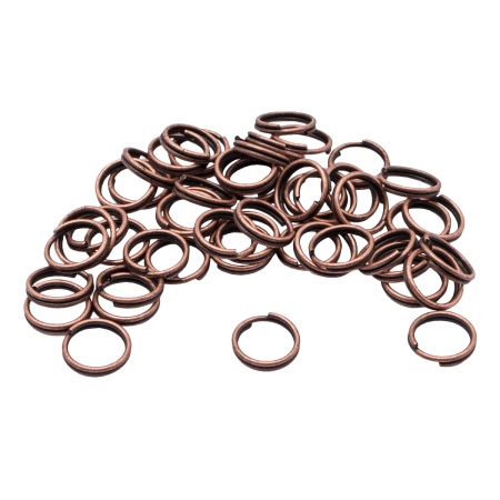 4AR255/256 Кольцо соединительное двойное, 8мм, 50шт/упак, Astra&Craft (Медь)
