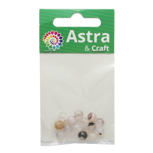 4AR333 Бусины, Океанский агат 6мм, 15шт/упак, Astra&Craft
