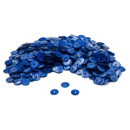 Пайетки 'Глиттер', 6мм, Astra&Craft, 10г (1021 синий)
