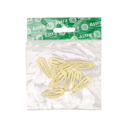 MU1004-3 Заколки для волос, 10 шт/упак, Astra&Craft (желтый)