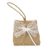 MH-408 Сумка из мешковины Бантик 7*4*7см, общ.высота 13см,1шт, Astra&Craft