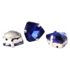 ТЦ011НН12 Хрустальные стразы в цапах треугольные (серебро) сапфир 12мм, 3шт/упак Astra&Craft