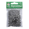 Бусины металлизированные, пластик, 6мм 15гр (130+/-10шт), Astra&Craft (2006 гематит)