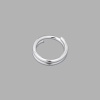4AR253/254 Кольцо соединительное двойное, 6мм, 50шт/упак, Astra&Craft (Серебро)