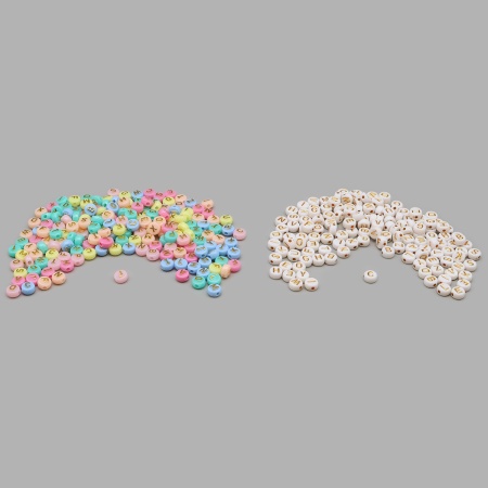 CN2038-6586 Бусины 'Английские буковки', пластик, 2*20гр Astra&Craft