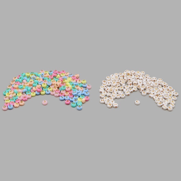 CN2038-6586 Бусины 'Английские буковки', пластик, 2*20гр Astra&Craft