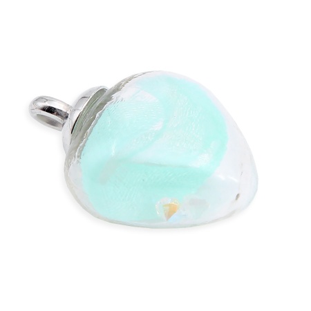 66872-2 Подвеска сердце, голубое Astra&Craft