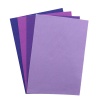 Фетр листовой мягкий ассорти, 1.0мм, 20х30см, 4шт/упак, Astra&Craft (6 синий,сиреневый,фиолетовый,светло-сиреневый)