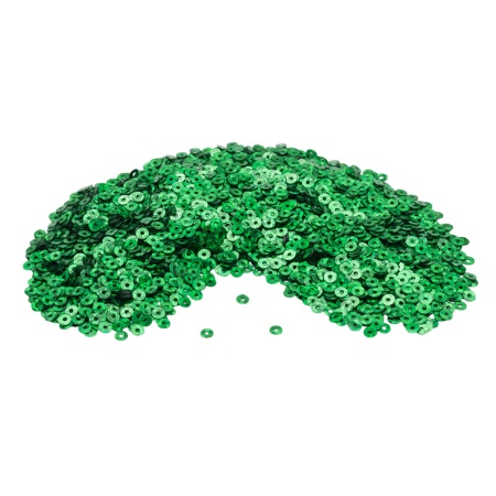 Пайетки плоские, 3 мм, упак./10 гр., Astra&Craft (50104 зеленый голограмма)