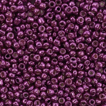 Бисер, (стекло), 11/0, упак./20 гр., Astra&Craft (1121 фиолетовый/глянцевое покрытие)
