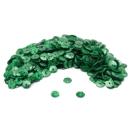 Пайетки 'Глиттер', 6мм, Astra&Craft, 10г (9630 зеленый)