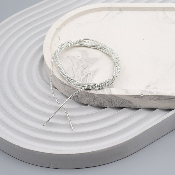 КЖ002НН12 Канитель жесткая Серебро 1,2 мм 5 гр +/- 0,1 гр.