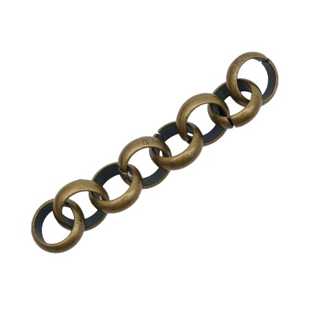 7039 Цепь, 10см, размер звена 18х18мм (латунь)