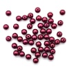 Бусины пластиковые, 'жемчуг', цветные, круглые, 10мм, 25(+/-3)гр, Astra&Craft (015 NL малиновый)