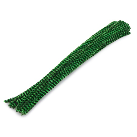 Проволока синельная двухцветная, 6мм*300мм, 30шт/упак, Astra&Craft (B-052 зеленый/черный)