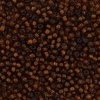 Бисер, (стекло), 11/0, упак./20 гр., Astra&Craft (308 коричневый/прозрачный с цветным центром)