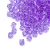 Бусины пластиковые, акрил, прозрач. в цвете, граненый куб, 10мм, 500гр, Astra&Craft (643 лавандовый)