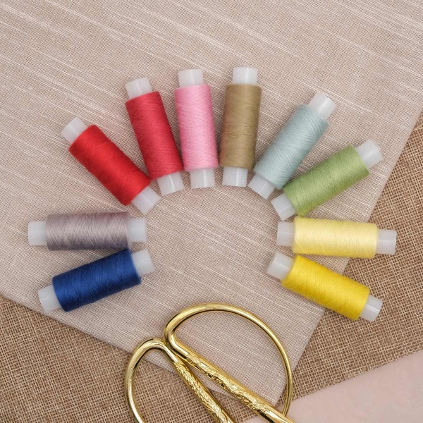 Набор швейных ниток 50/2, 200м, ассорти №62, 10шт/упак, Astra&Craft