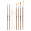 Набор кистей №7, синтетика (круглая №1,2,3,4,5, круглая №1 ук./в 0,3-0,6), 9шт/уп, Astra&Craft