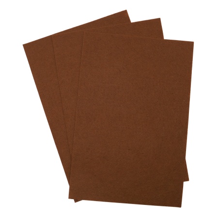 Фетр листовой жесткий, 1.0мм, 20х30см, 3шт/упак Astra&Craft (AF858/YF691 коричневый)