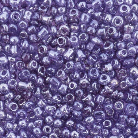 Бисер, (стекло), 11/0, упак./20 гр., Astra&Craft (11А фиолетовый/прозрачный)