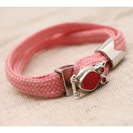 FIN2920-3 Замок декоративный, 11*18 мм, упак./2 шт., Astra&Craft (серебро/красный)