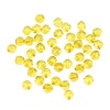 2024 Бусины пластиковые, акрил, прозрач. в цвете, граненые круглые, 10мм, 25гр, Astra&Craft (47 желтый)