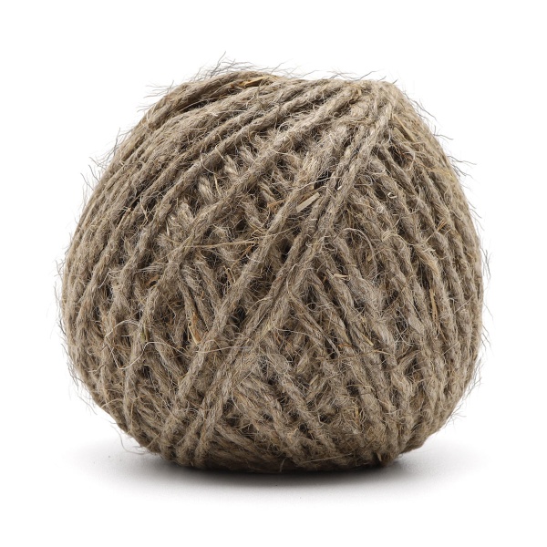 76171 Шпагат льняной 2-х ниточный 1250 текс, 1,25 мм*50 м, 70 гр (+/- 5 гр), цв. натуральный