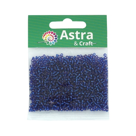 Бисер, (стекло), 11/0, упак./20 гр., Astra&Craft (28 синий)