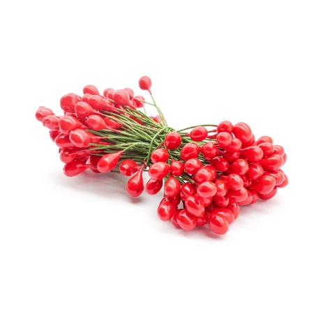 AR561 Тычинки для искусственных цветов 0,5*6см, вес 10гр. (красный)