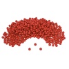 Бусины пластиковые, глянцевые, цветные, круглые, 4мм, 15гр, 440(+/-20)шт/упак, Astra&Craft (37# красный)