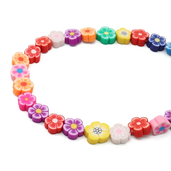 Бусины из полимерной глины 'Цветы 1' 10мм 20г, Astra&Craft