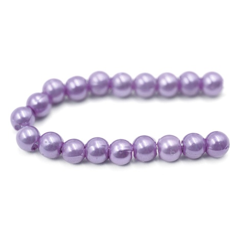 Бусины пластиковые, 'жемчуг', цветные, круглые, 4мм, 25гр, Astra&Craft (017 NL сиреневый)